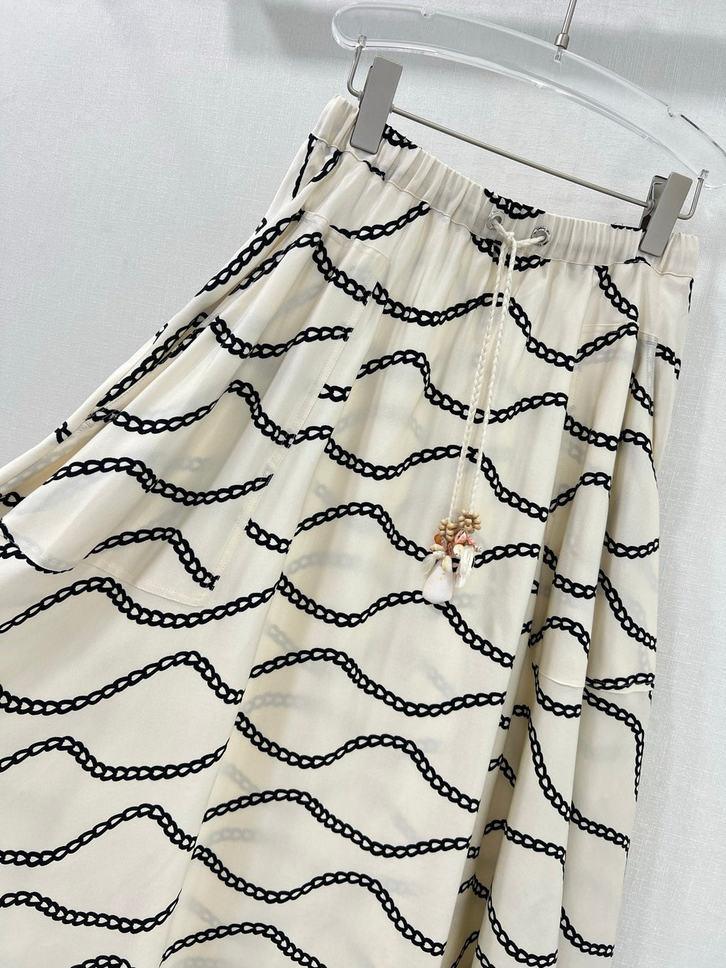 HERMES PRINTED FLARED SKIRT 269252