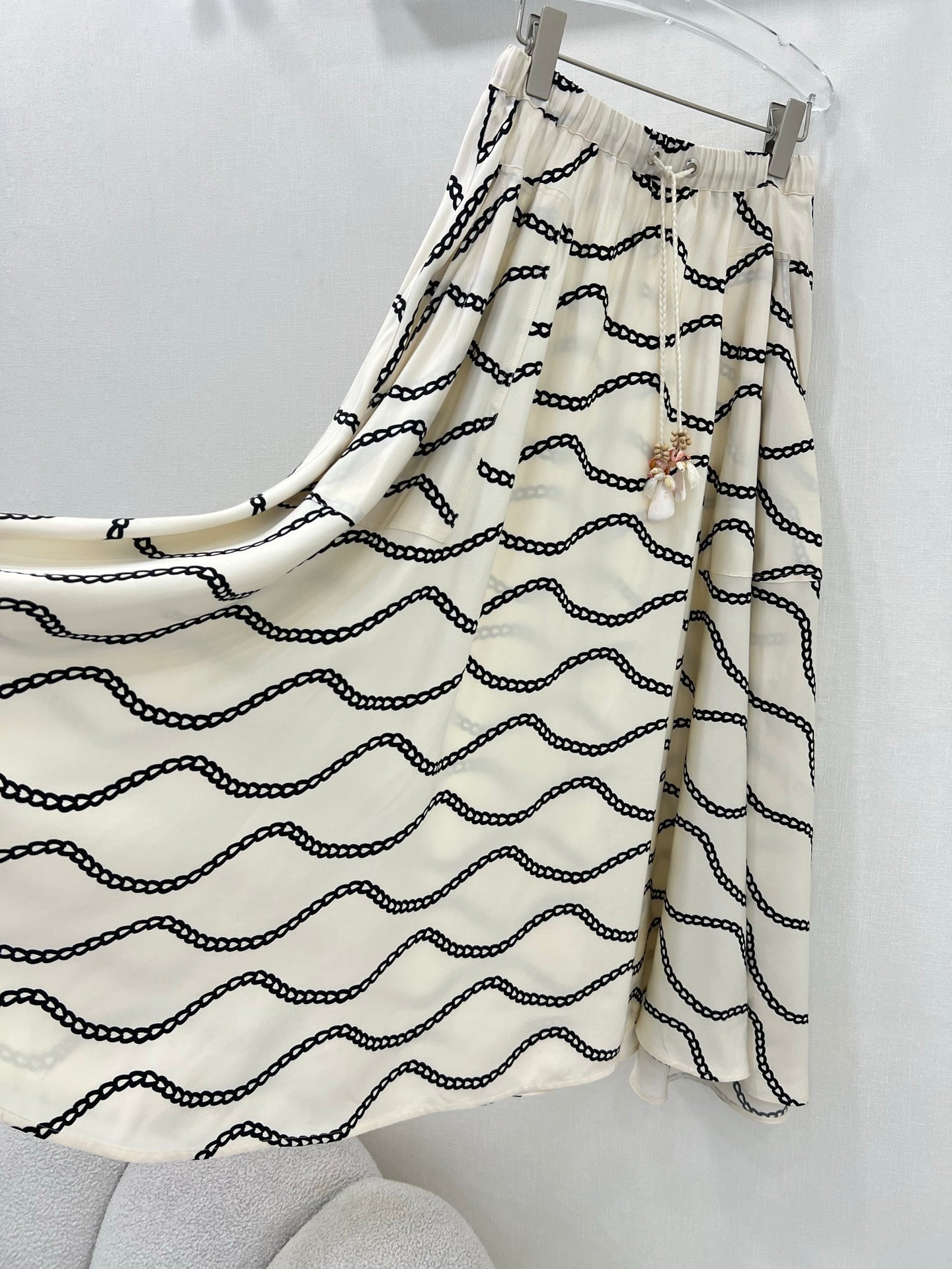 HERMES PRINTED FLARED SKIRT 269252