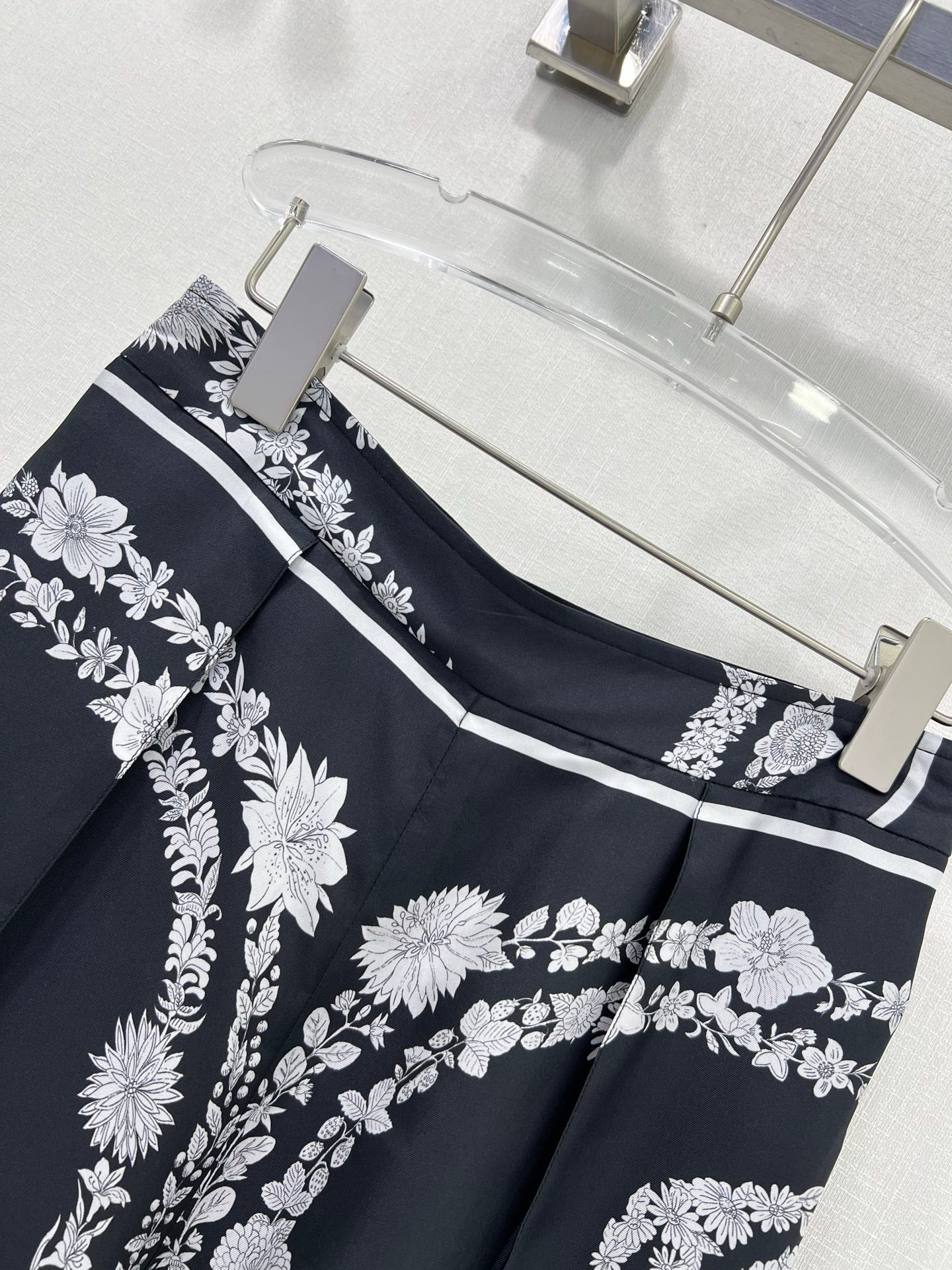 HERMES PRINTED SILK WIDE-LEG PANTS 269259