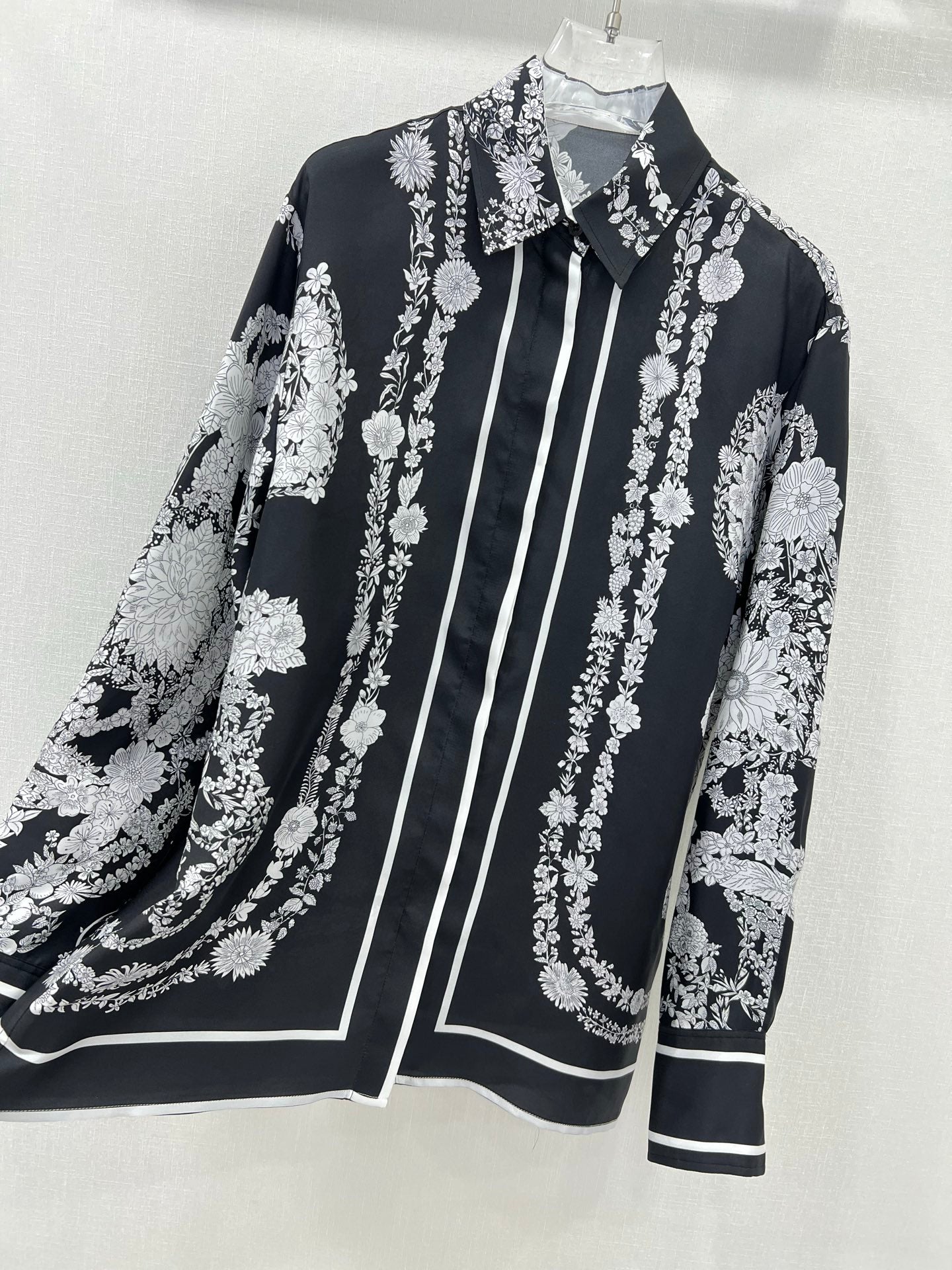 HERMES PRINTED SILK SHIRT 269264