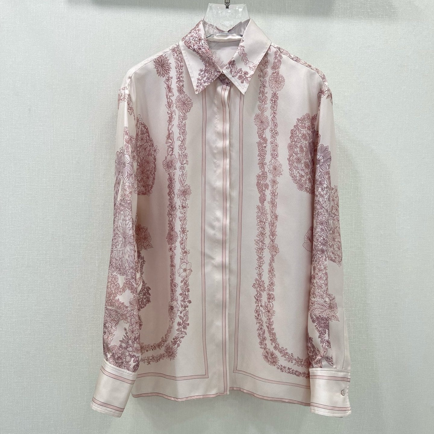 HERMES PRINTED SILK SHIRT 269262