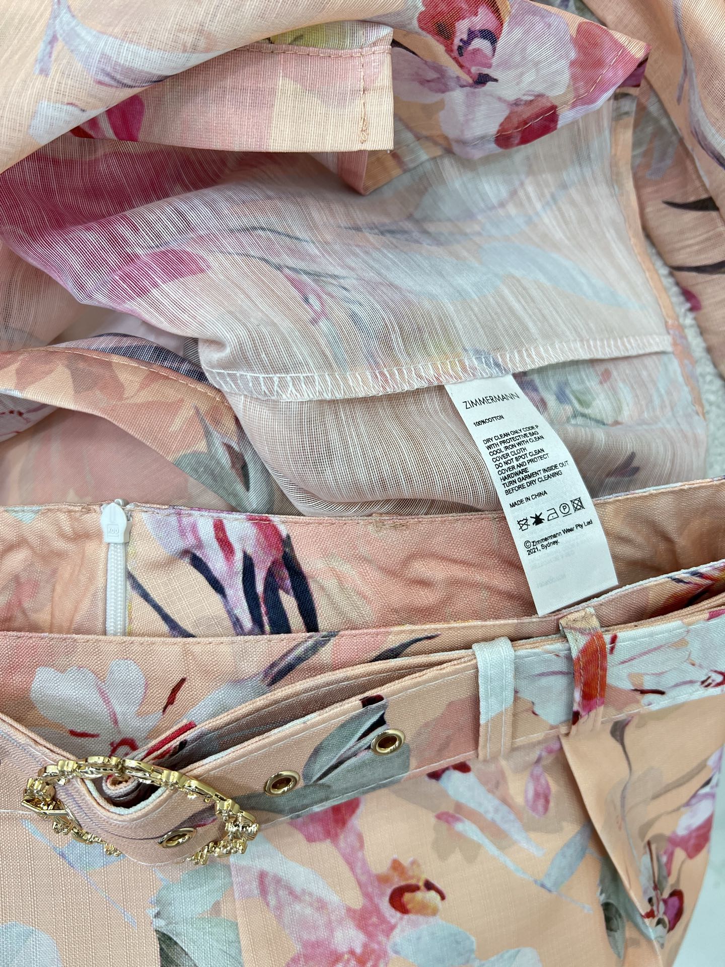 ZIMMER NEW PRINTED TOP AND SHORTS SET 269286