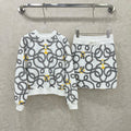 HERMES HERMES PRINTED SWEATSHIRT AND SKIRT SET 275203