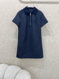 LOEWE SHORT-SLEEVE SHIFT DRESS WITH SIDE POCKETS 269160