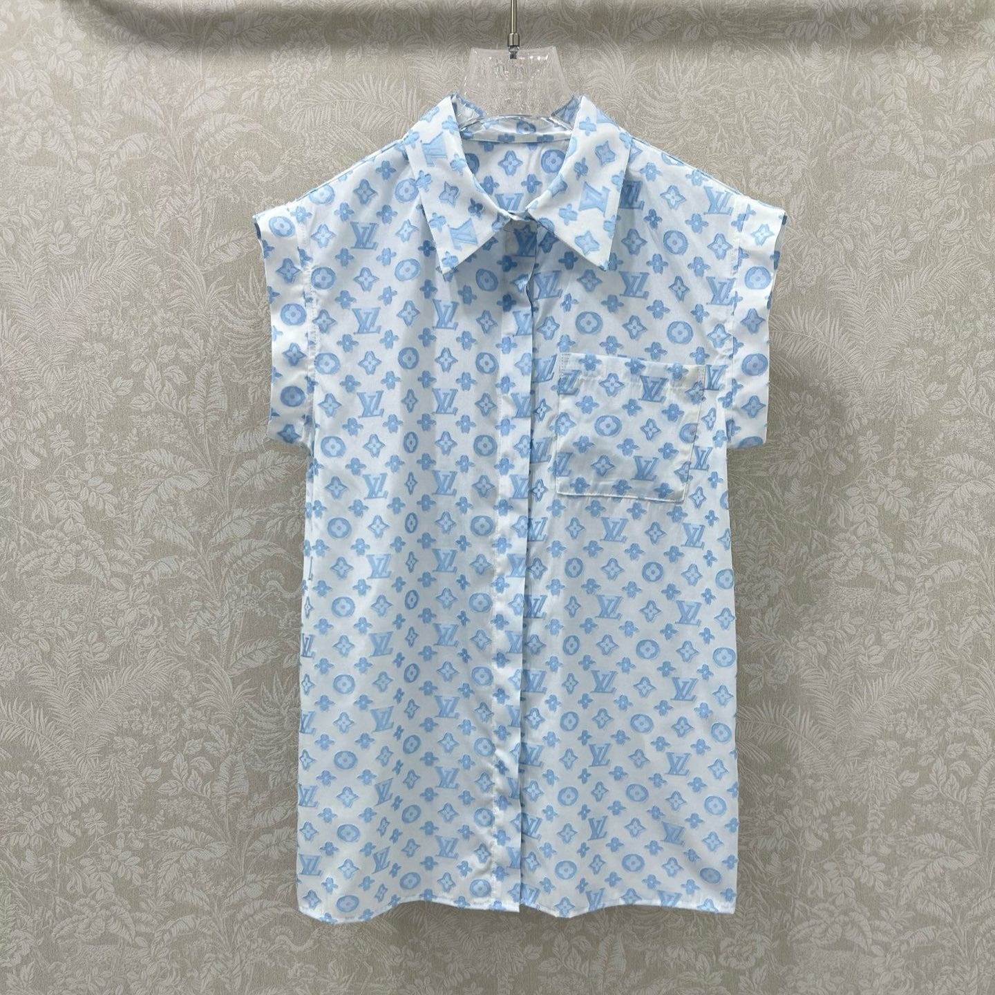 LOUIS VUITTON LV SLEEVELESS LOGO PRINT TOP 269949