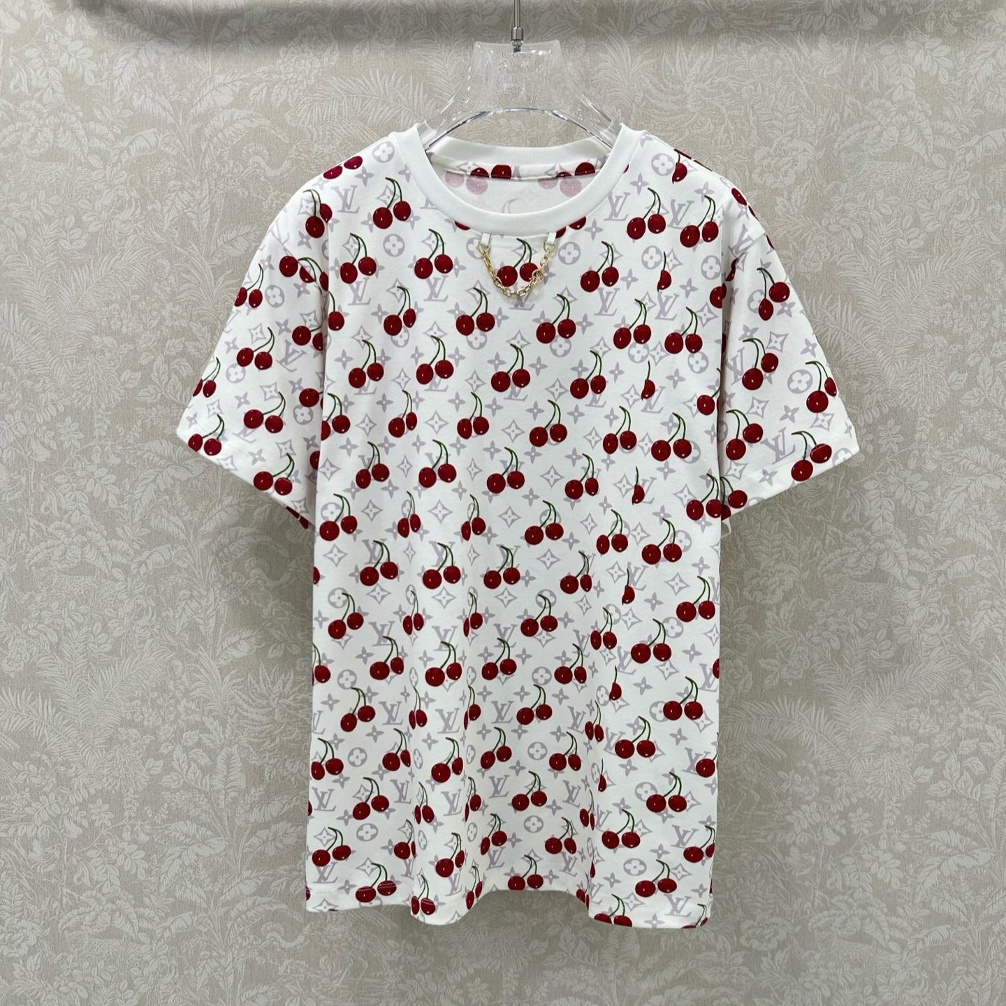 LOUIS VUITTON LOUIS VUITTON CHERRY BLOSSOM PRINT T-SHIRT 275068