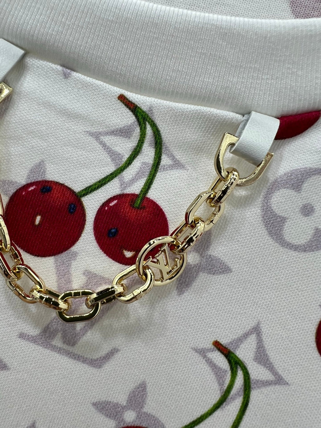 LOUIS VUITTON LOUIS VUITTON CHERRY BLOSSOM PRINT T-SHIRT 275068