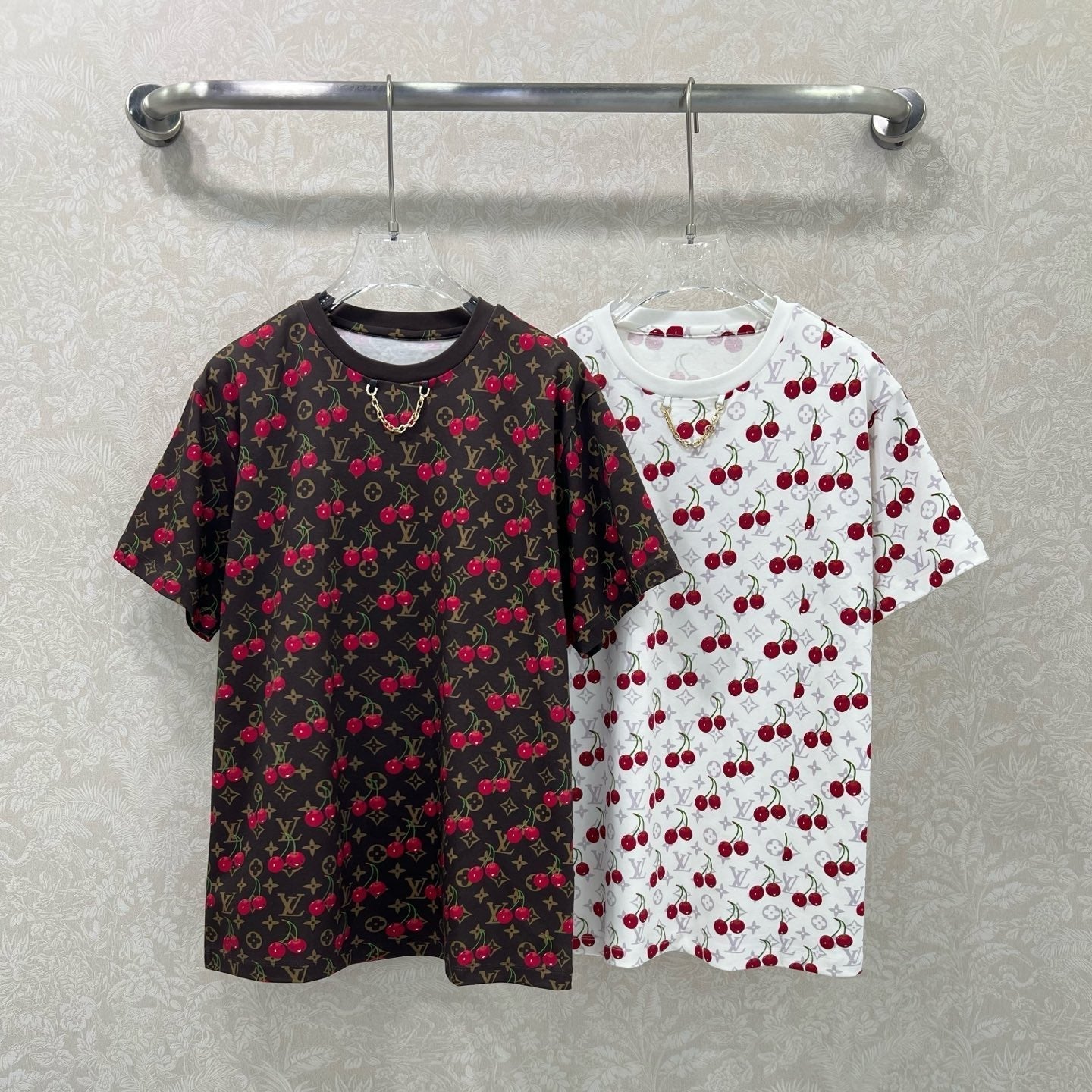 LOUIS VUITTON LOUIS VUITTON CHERRY BLOSSOM PRINT T-SHIRT 275069
