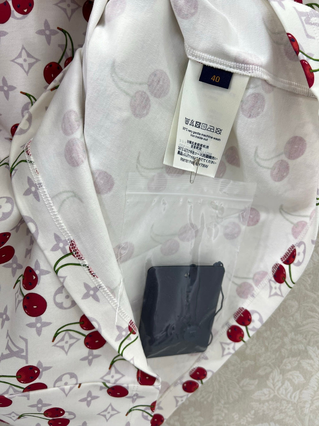 LOUIS VUITTON LOUIS VUITTON CHERRY BLOSSOM PRINT T-SHIRT 275068