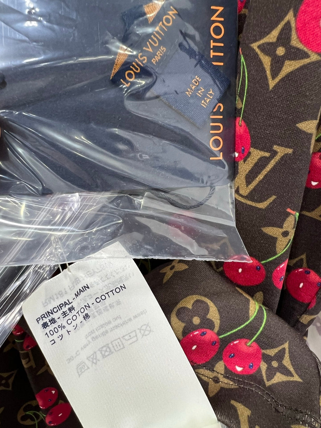 LOUIS VUITTON LOUIS VUITTON CHERRY BLOSSOM PRINT T-SHIRT 275069