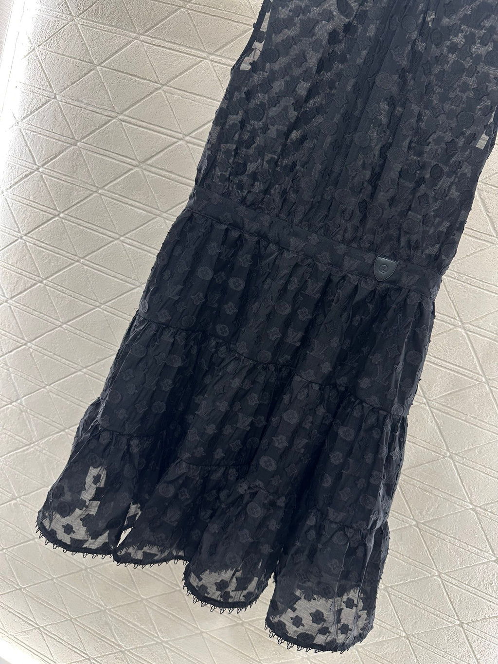 LOUIS VUITTON LV 25S SLEEVELESS JACQUARD DRESS 265590