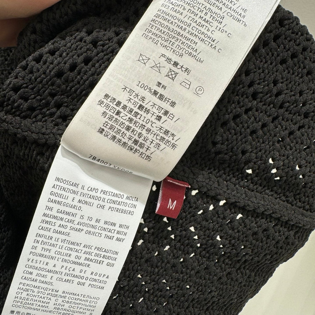 GUCCI CLASSIC KNIT CARDIGAN IN BLACK 267476