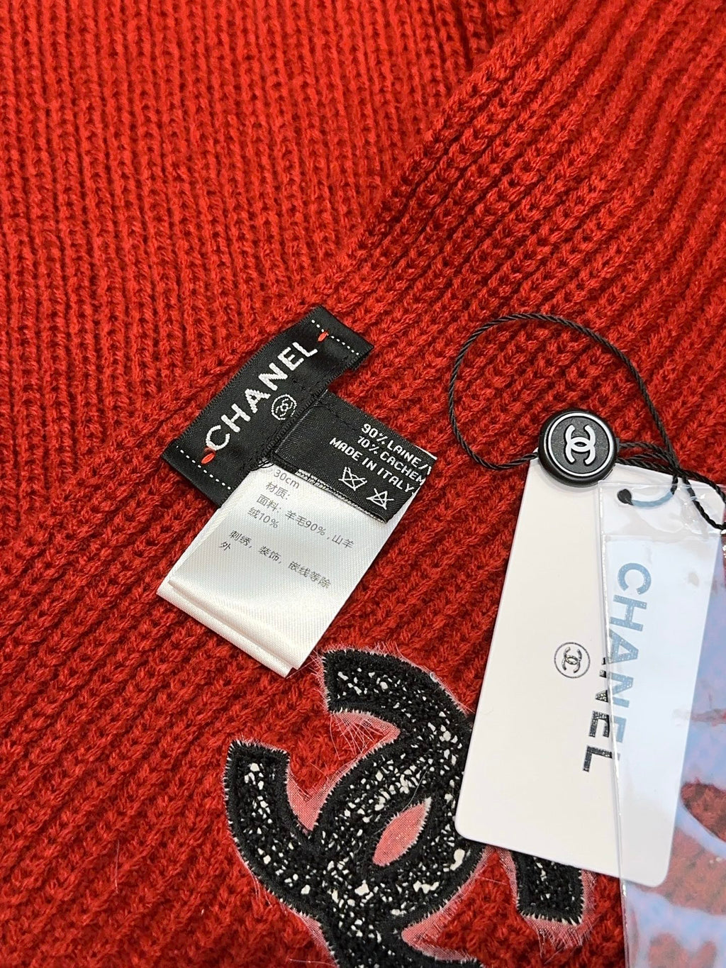 CHANEL 25S SCARF 175 IN WOOL 991921