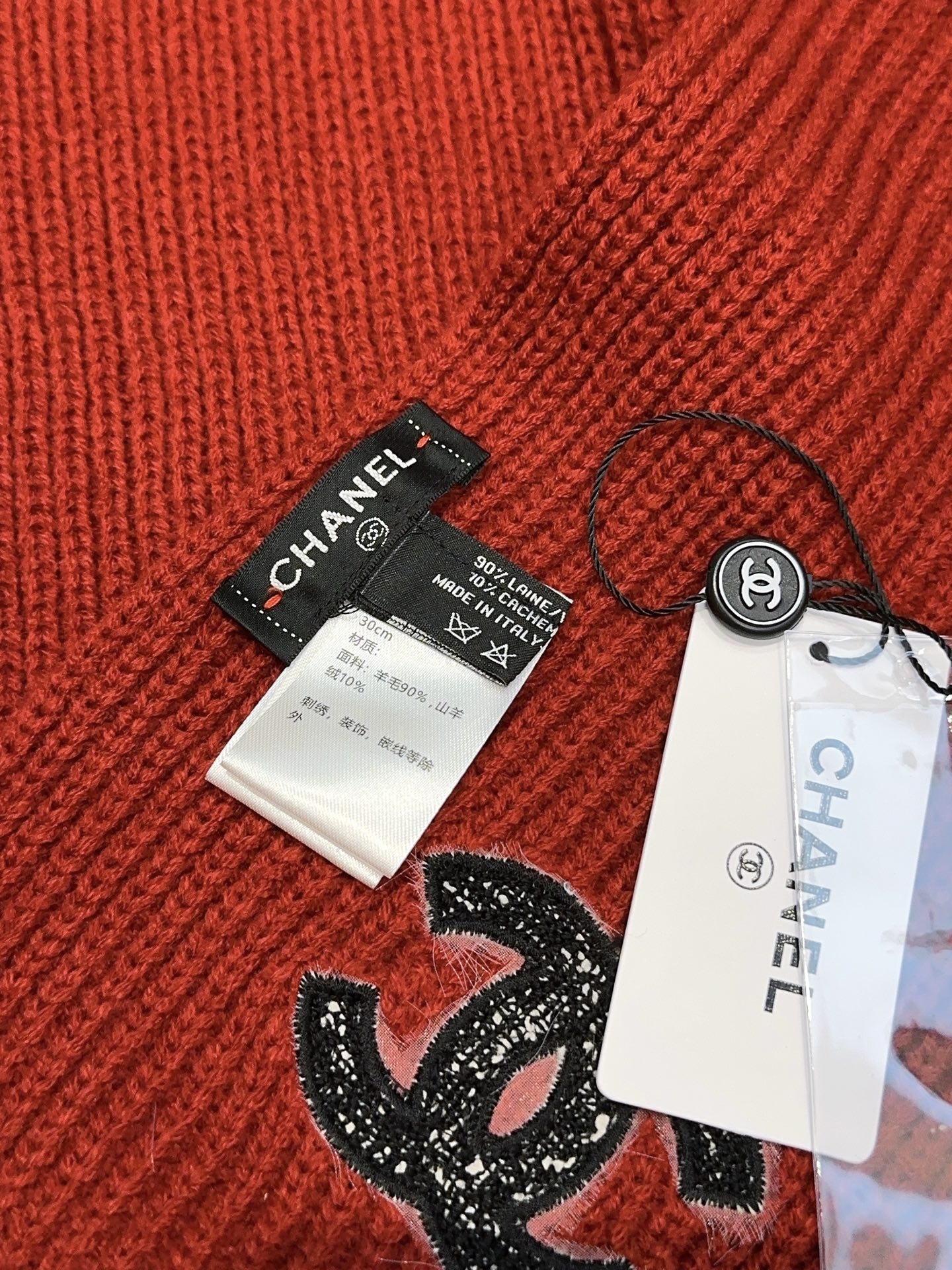 CHANEL 25S SCARF 175 IN WOOL 991921