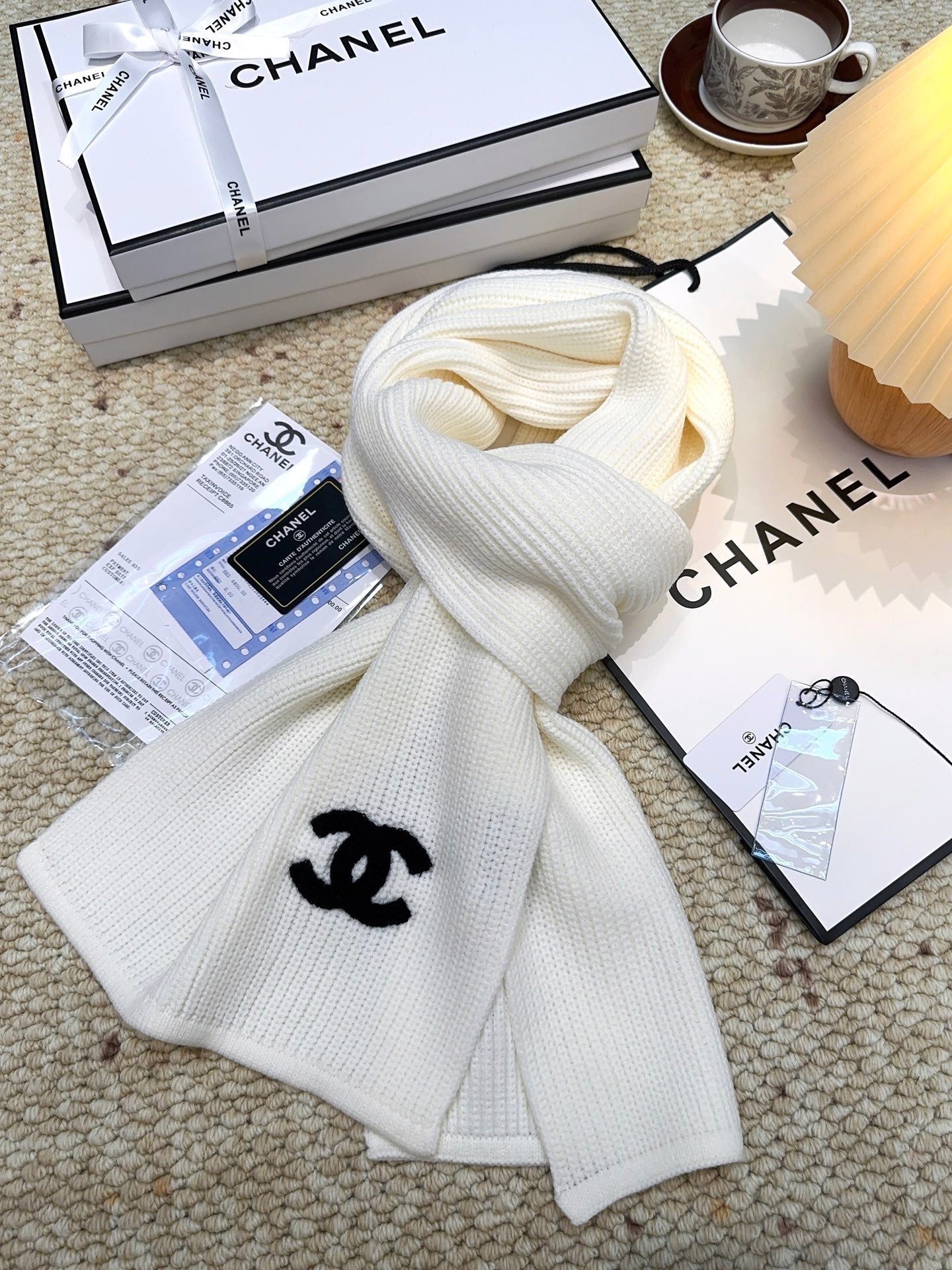 CHANEL 25S SCARF 175 IN WOOL 991923