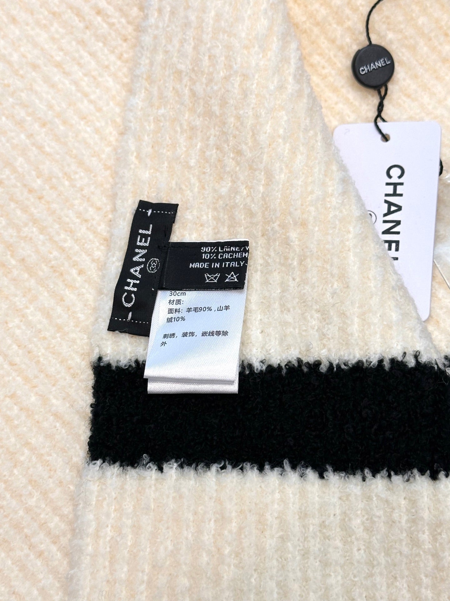 CHANEL 25S SCARF 175 CM IN WOOL CASHMERE 943160