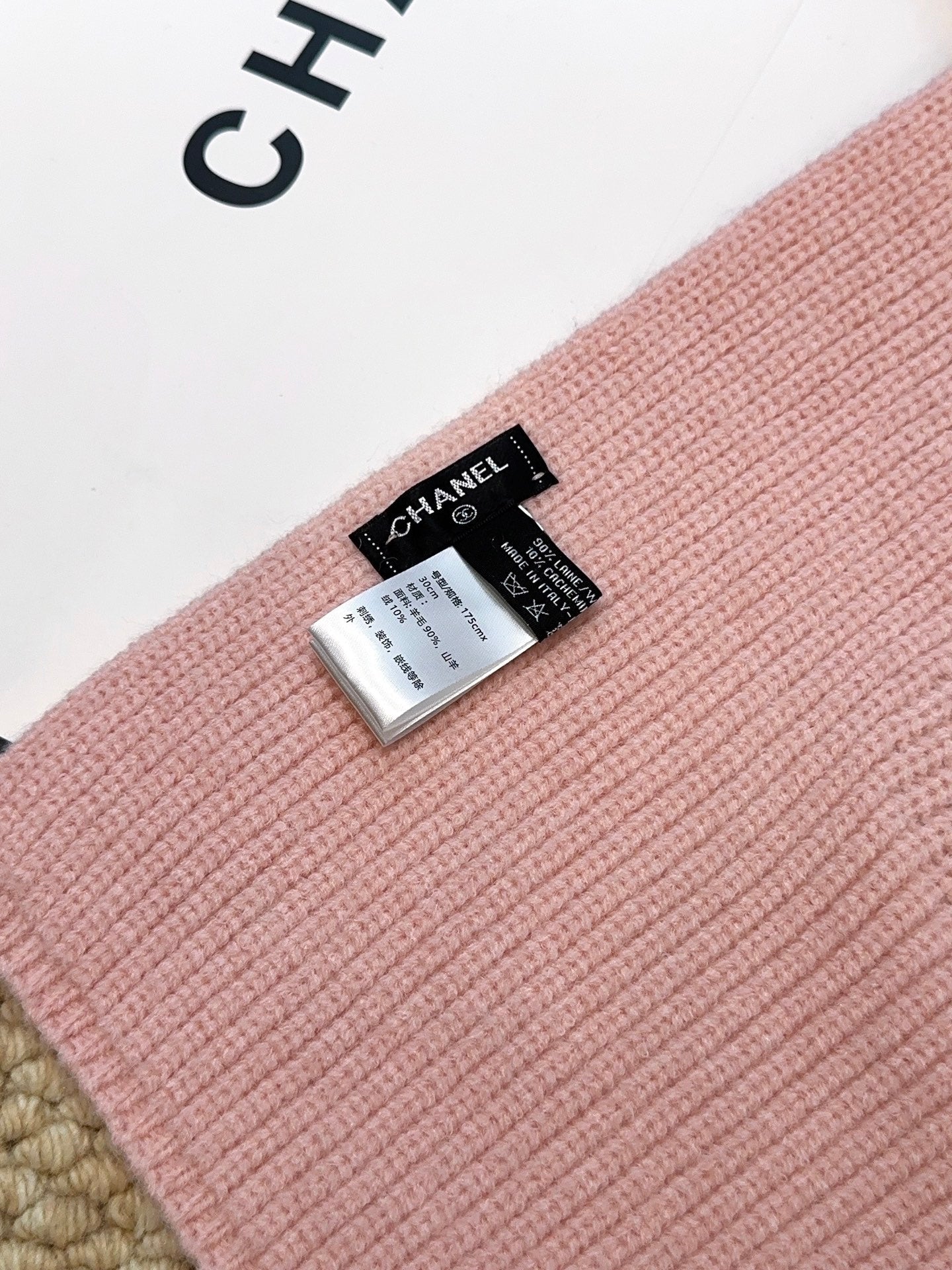 CHANEL 25S SCARF 175 IN CASHMERE 932233