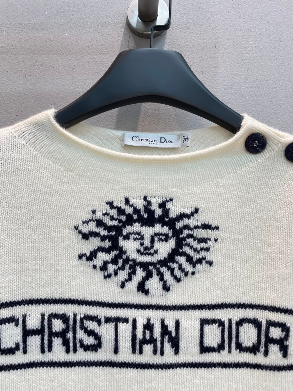 DIOR 25S SHOULDER-BUTTON SWEATER 538