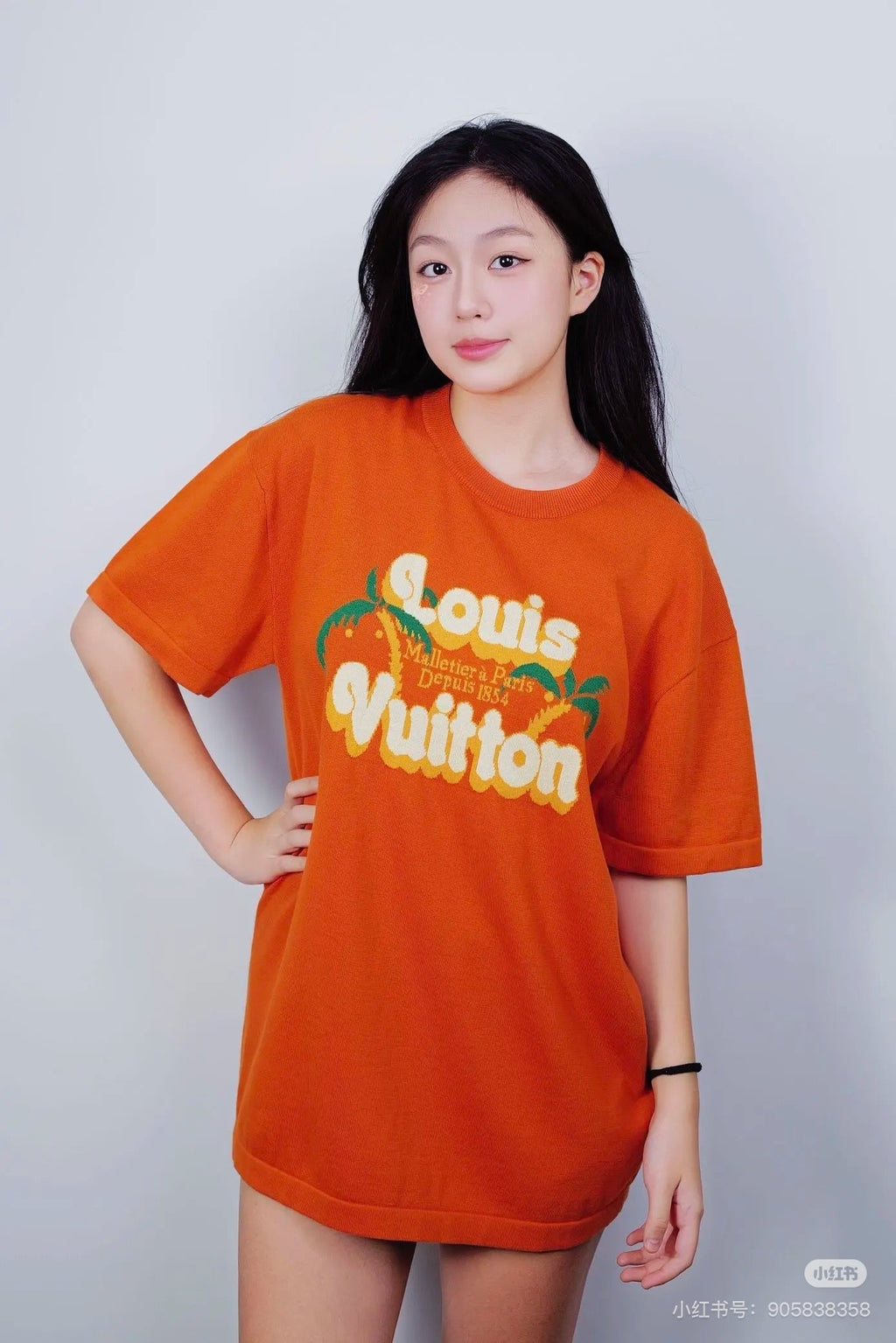 LOUIS VUITTON LV 25 T- Shirt Orange Cotton 232738