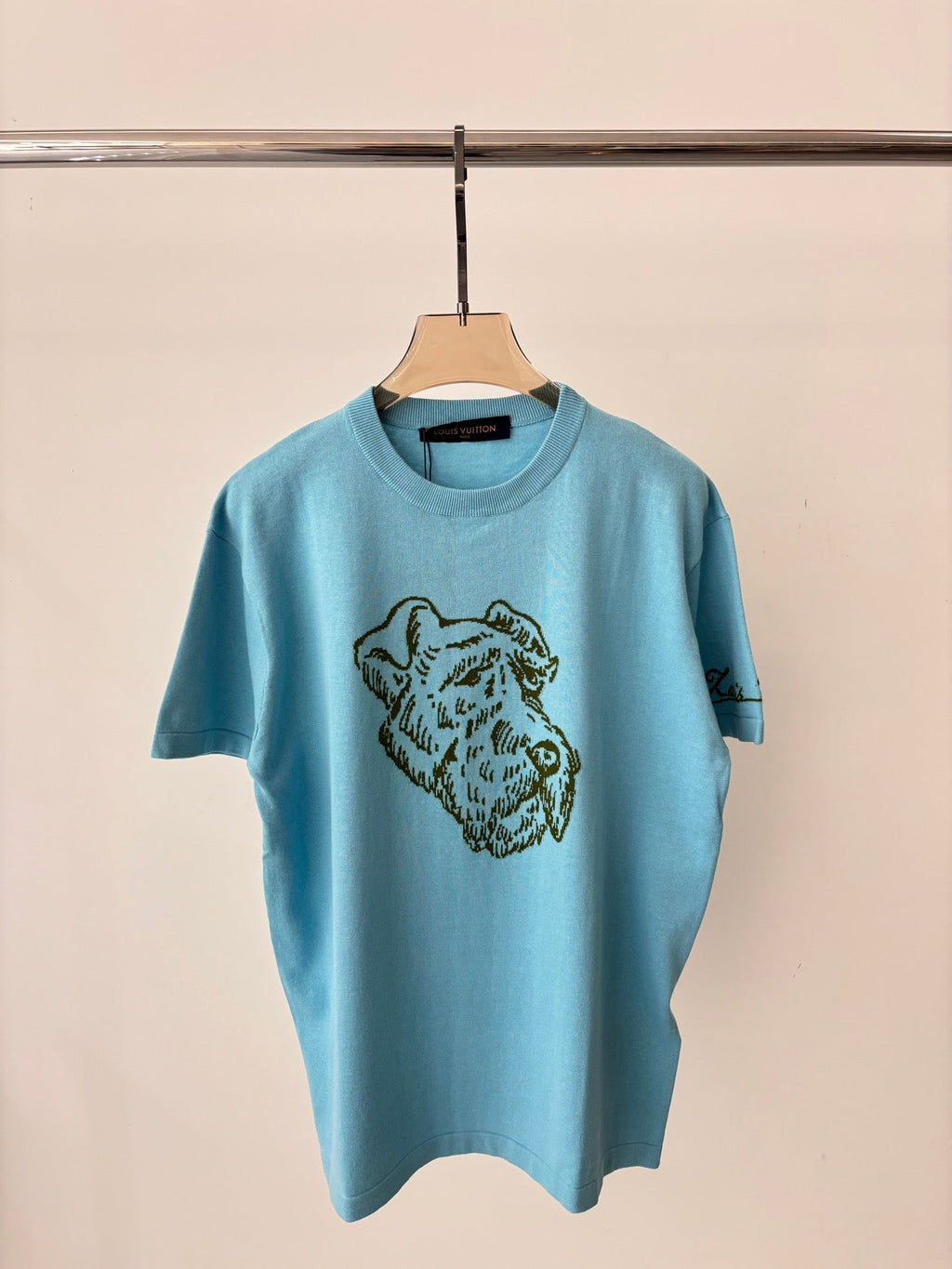 LOUIS VUITTON LV 25 T- Shirt Sky Blue Cotton 232739