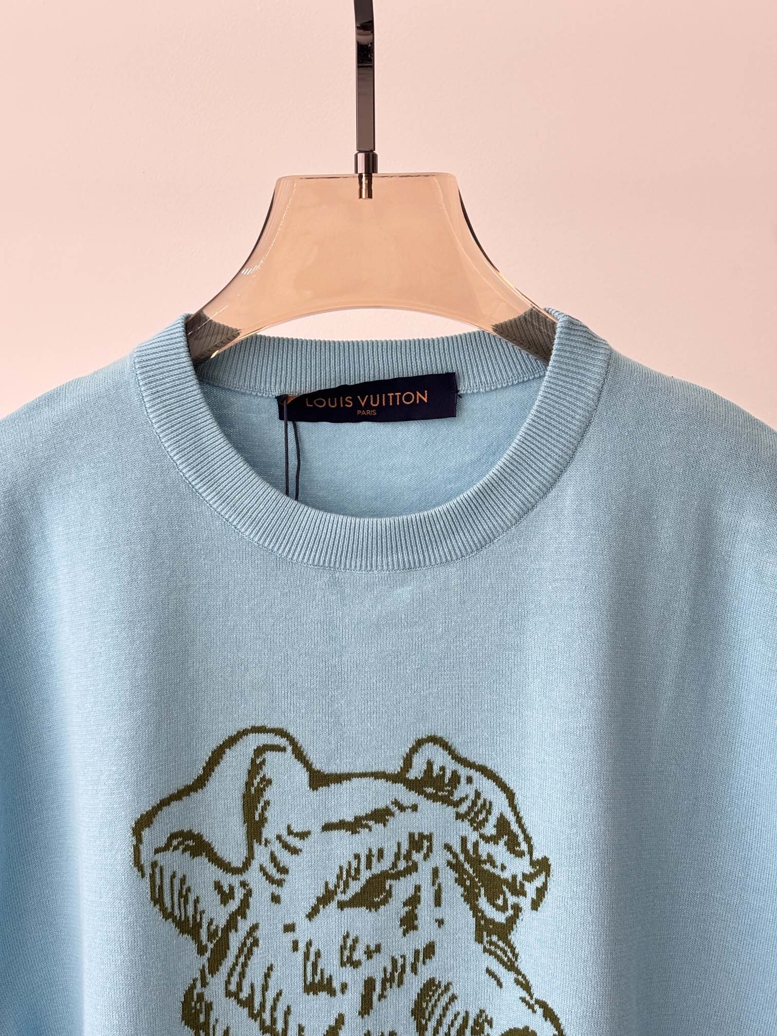 LOUIS VUITTON LV 25 T- Shirt Sky Blue Cotton 232739