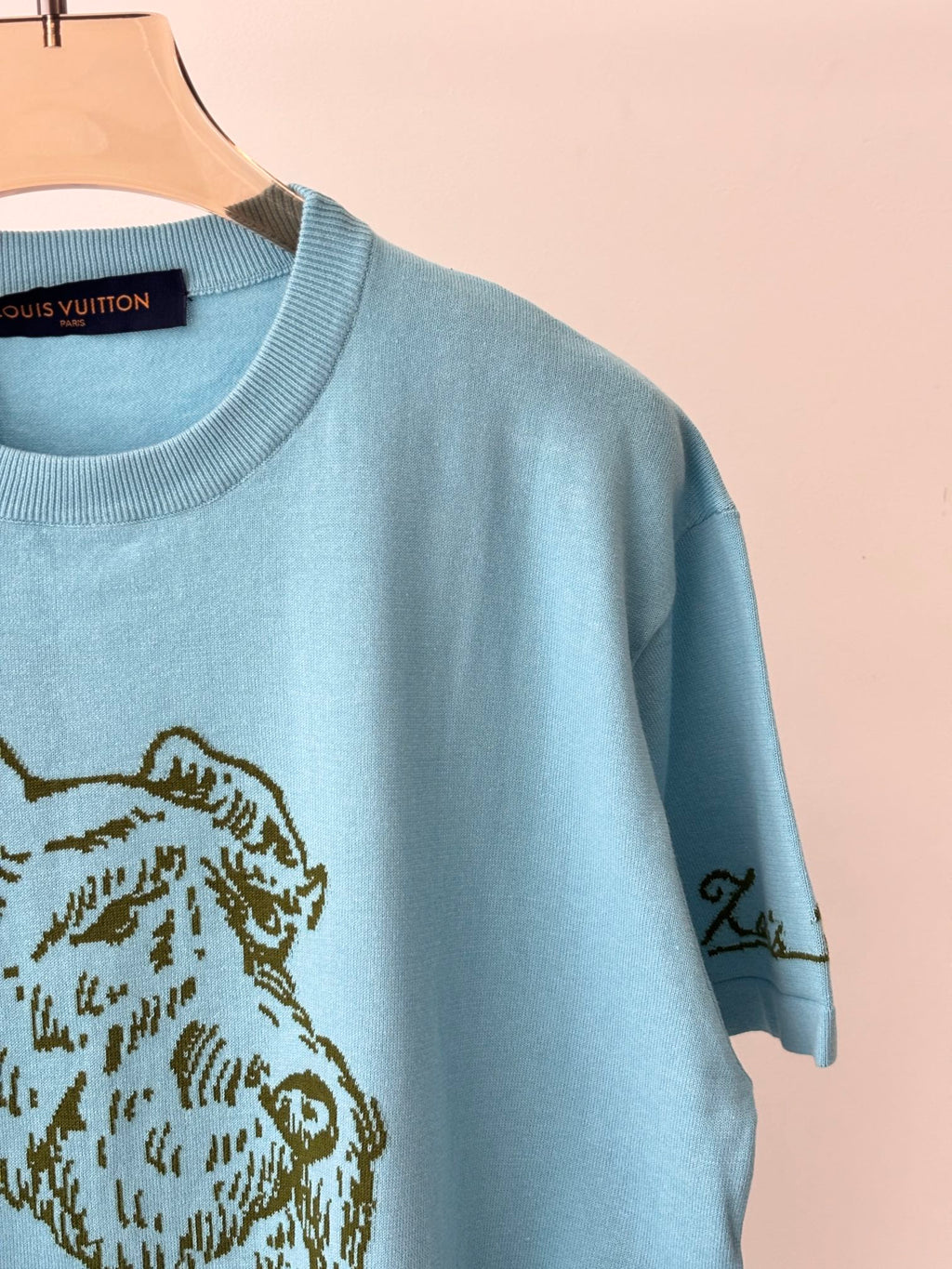 LOUIS VUITTON LV 25 T- Shirt Sky Blue Cotton 232739