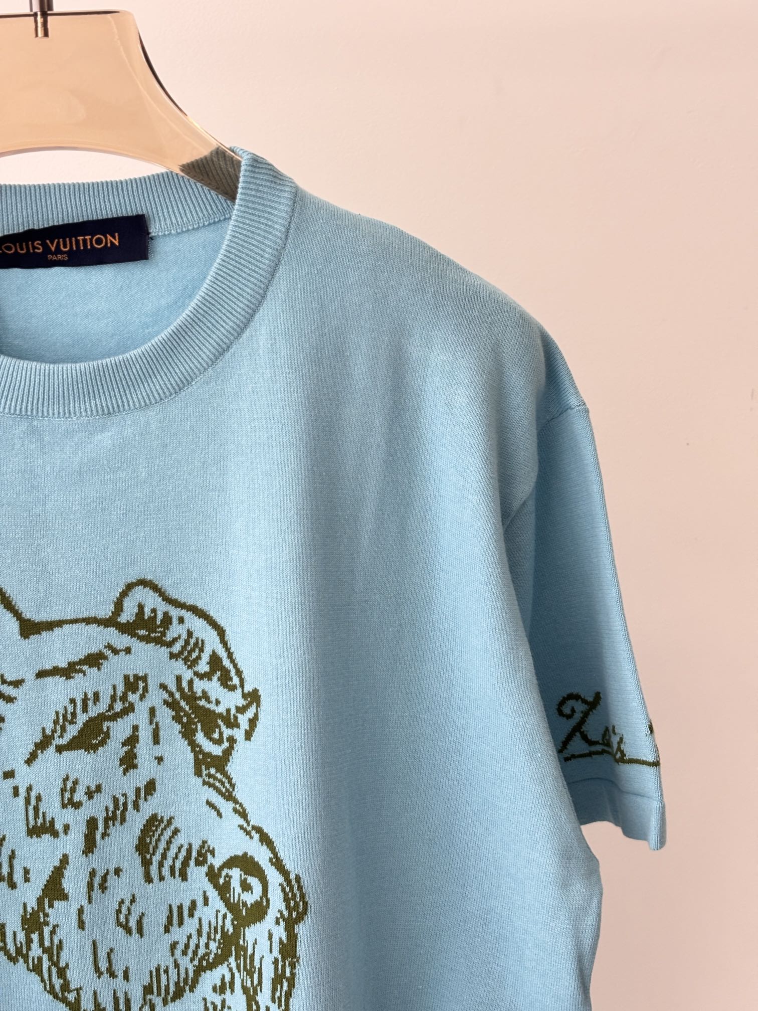 LOUIS VUITTON LV 25 T- Shirt Sky Blue Cotton 232739