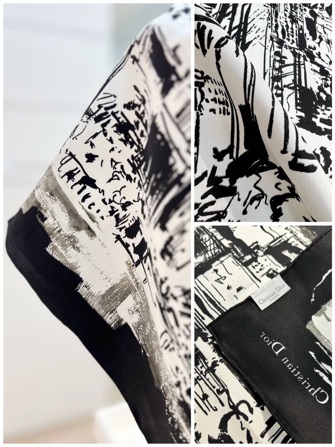 DIOR SCARF 90 CM IN SILK 603565