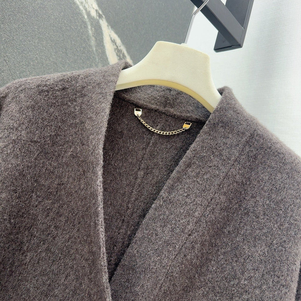 HERMES HERMES 25S REVERSIBLE LONG KNIT CARDIGAN 173