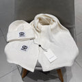 GUCCI SET SCARF AND HAT IN WHITE CASHMERE AND RABBIT FUR 397373