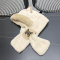LOUIS VUITTON PLUSH EARMUFFS HAT IN BEIGE WOOL AND FOX FUR 403462