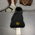 GUCCI BEANIE HAT IN BLACK WOOL 403394