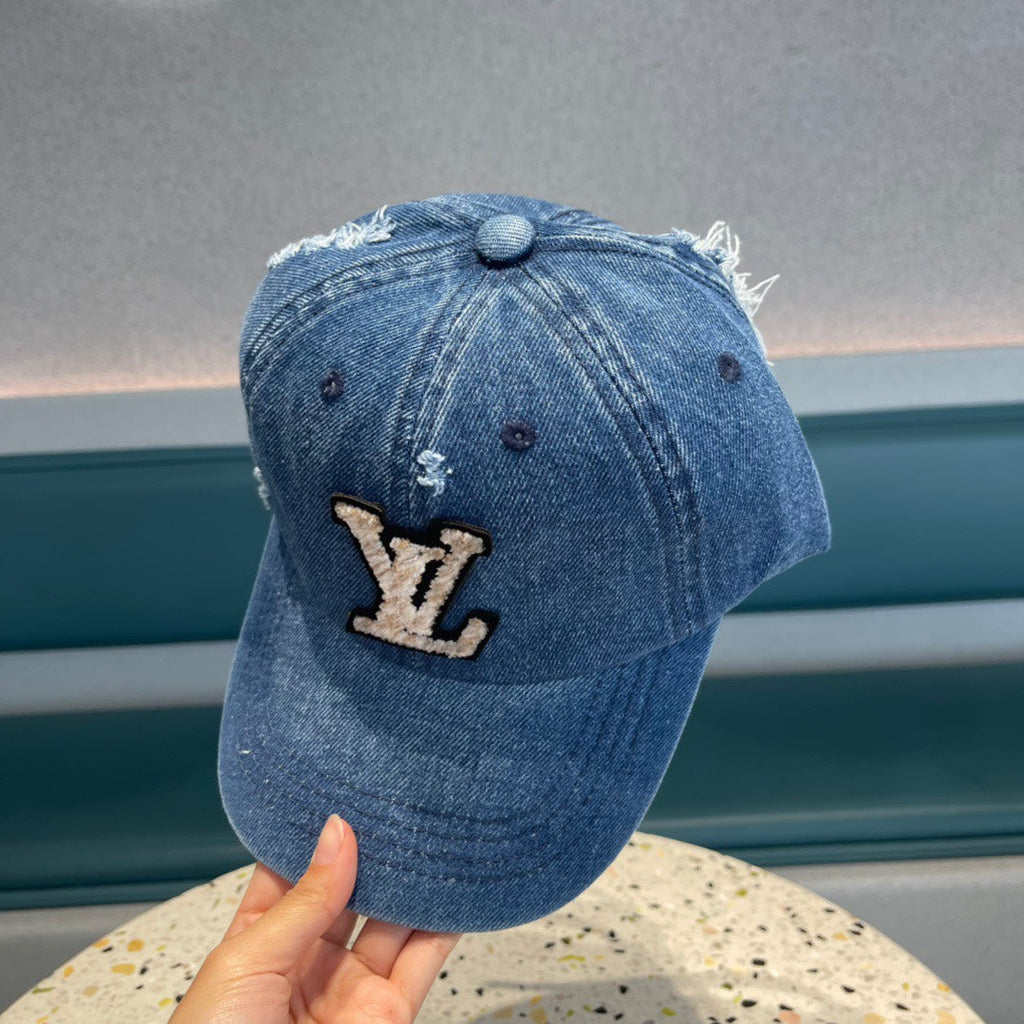 LOUIS VUITTON BASEBALL CAP IN CLASSIC BLUE DENIM 433085