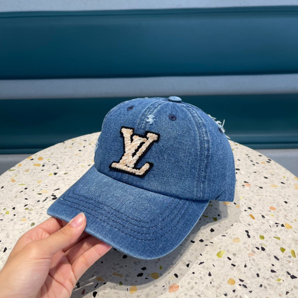 LOUIS VUITTON BASEBALL CAP IN CLASSIC BLUE DENIM 433085