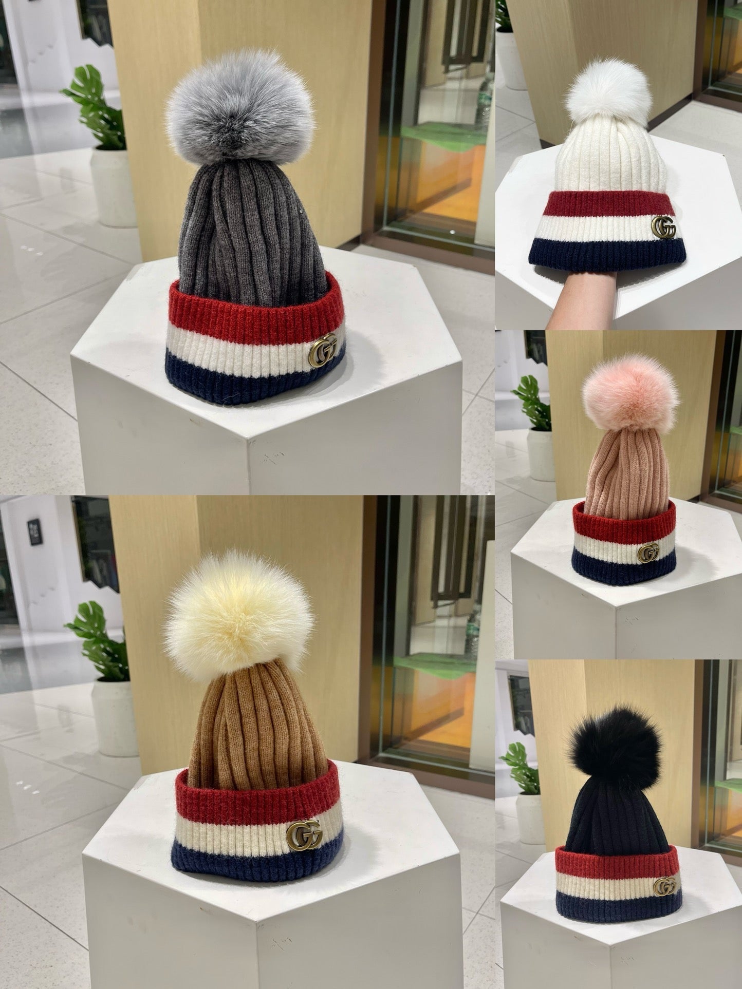 GUCCI BEANIE HAT IN COLORFUL WOOL 434721