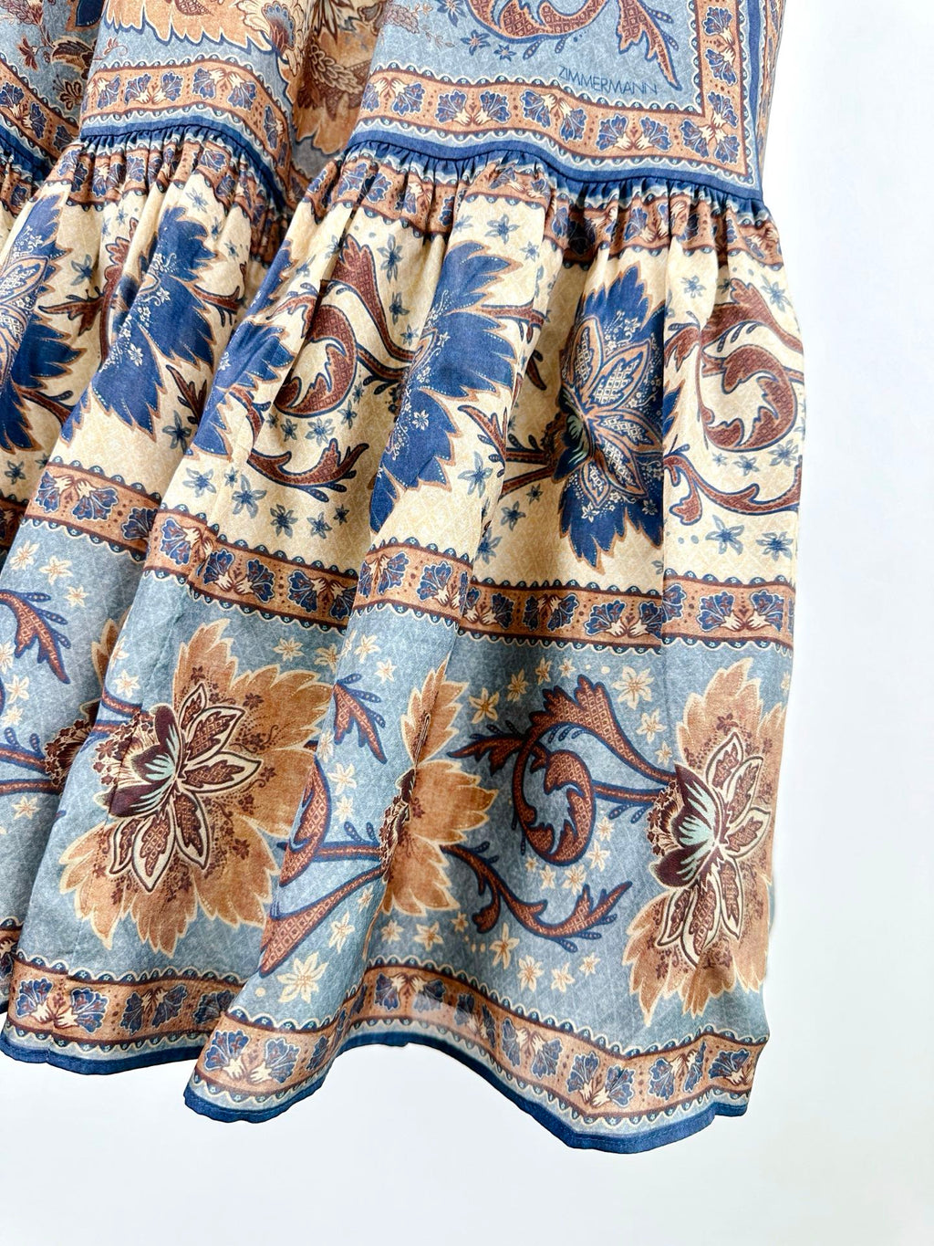 LONG SKIRT PRINTED 25S IN SPUN SILK 266326