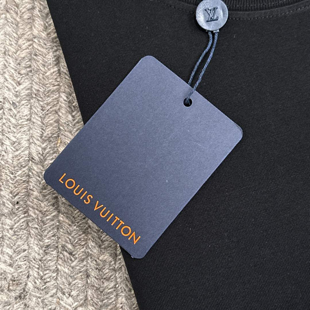 LOUIS VUITTON LV BLACK COTTON T-SHIRT 238909