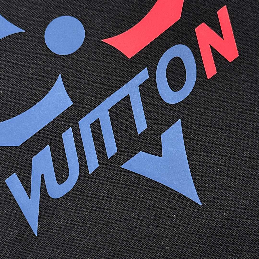 LOUIS VUITTON LV BLACK COTTON T-SHIRT 238909