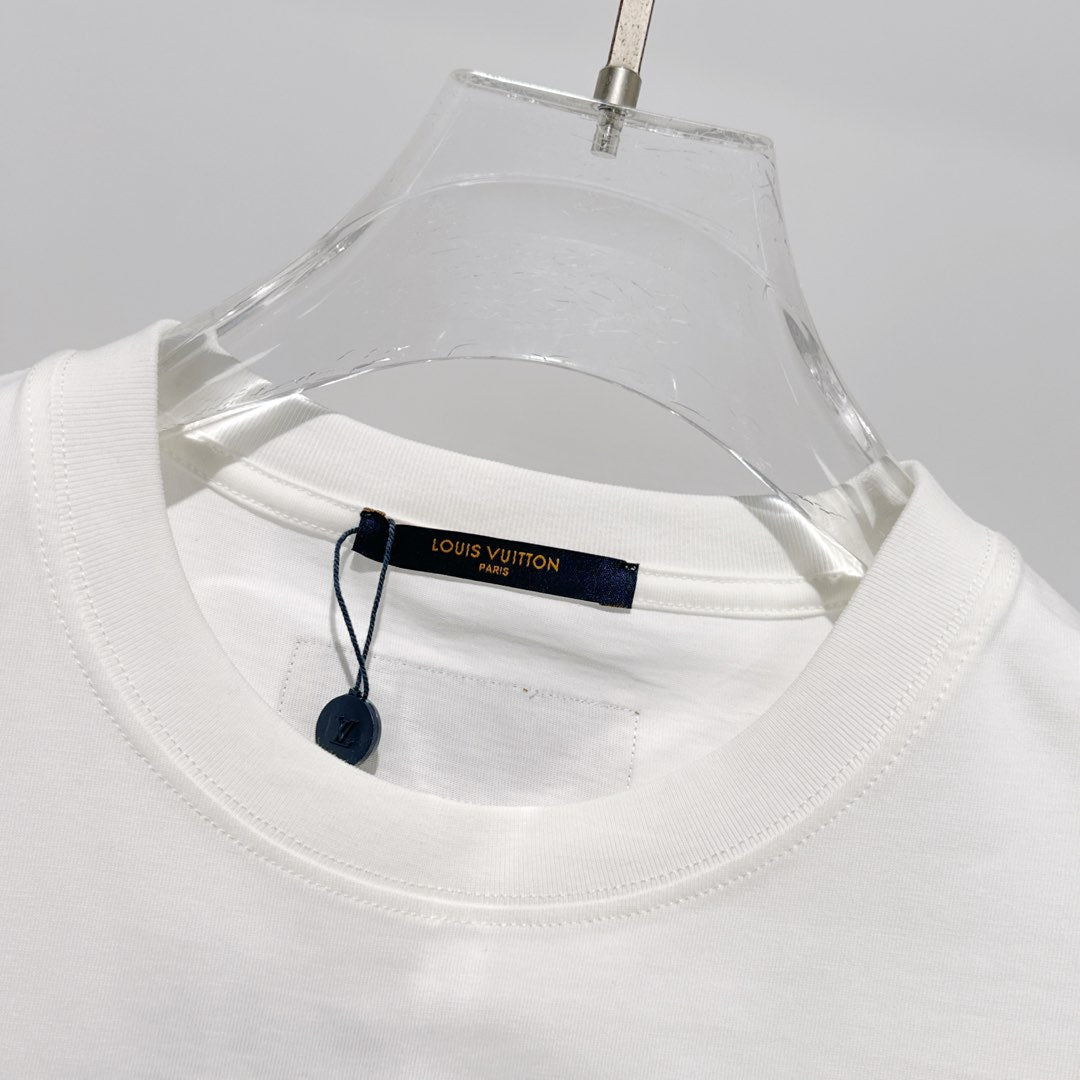 LOUIS VUITTON LV WHITE COTTON T-SHIRT 238911