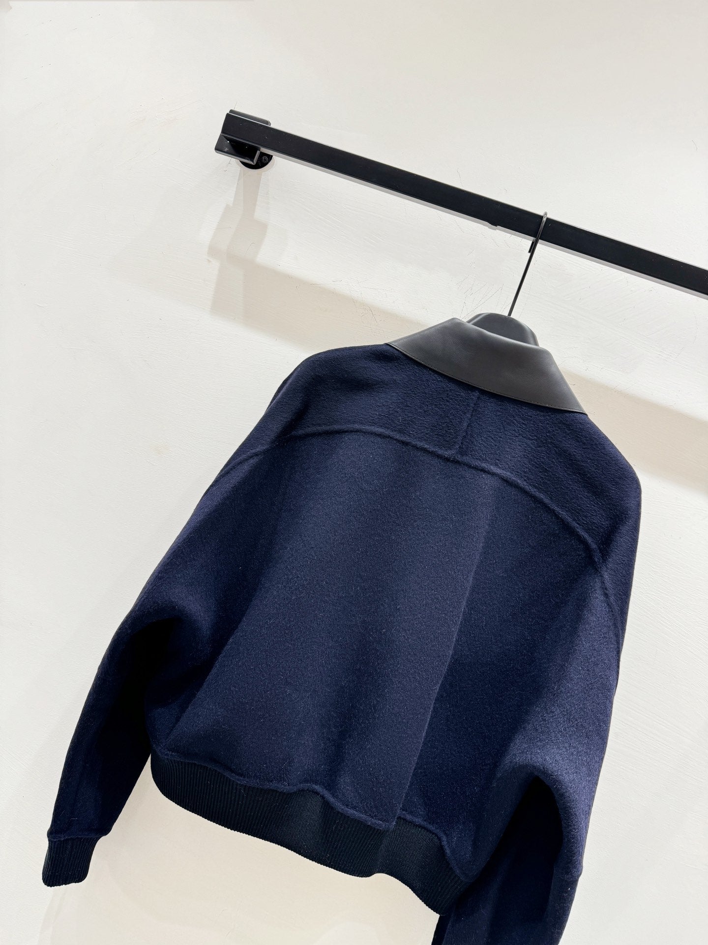 HERMES 25S CASERE COAT WITH SHEARLING COLLAR 251