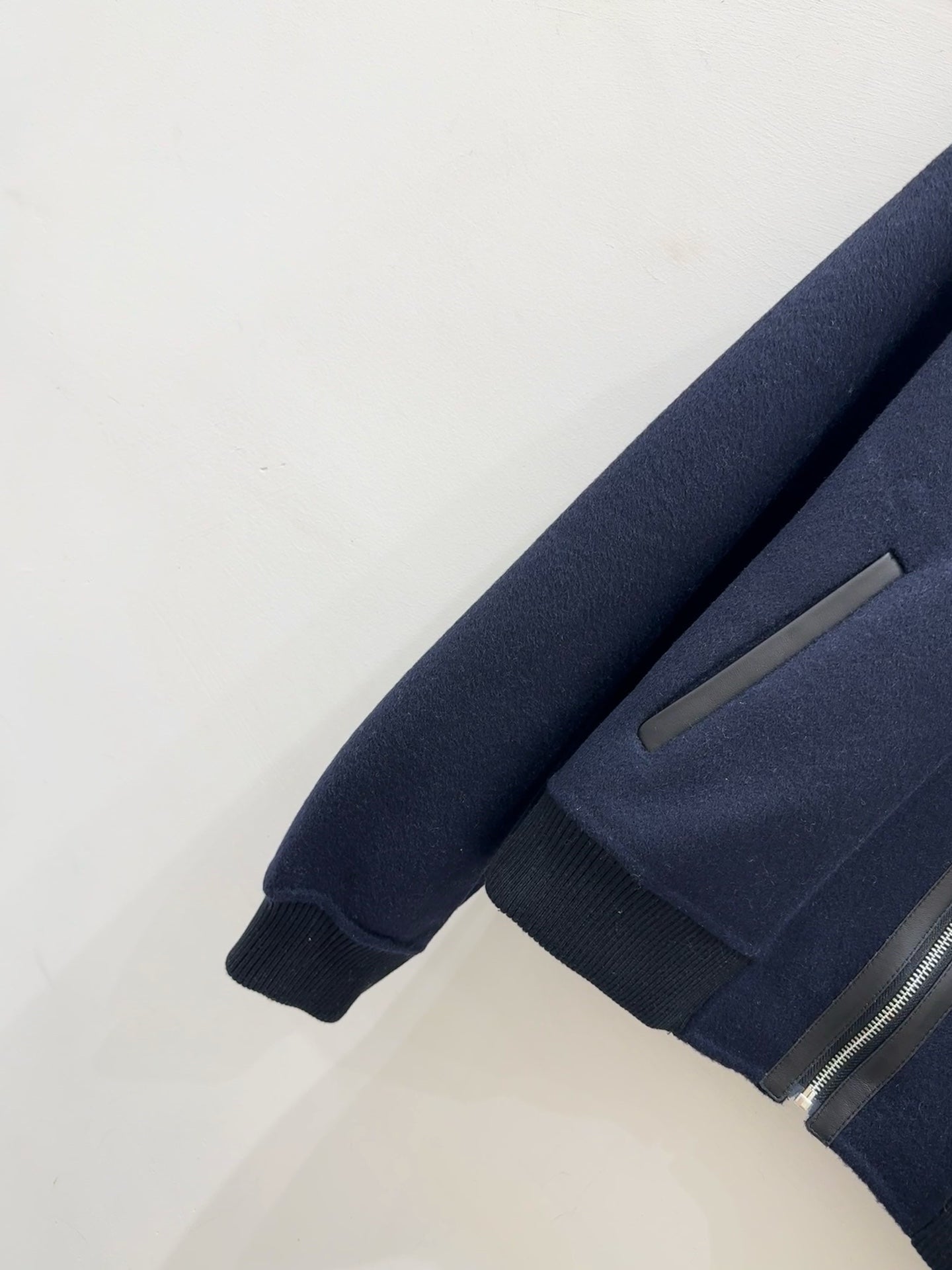 HERMES 25S CASERE COAT WITH SHEARLING COLLAR 251