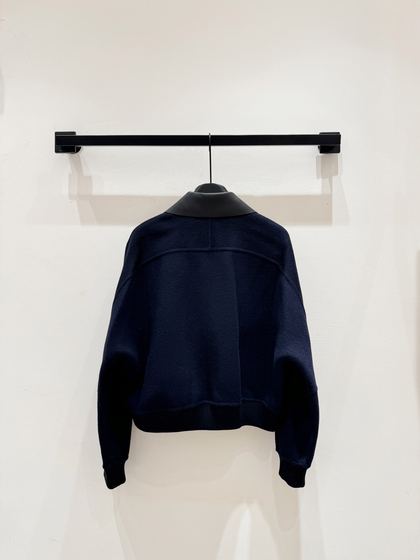 HERMES 25S CASERE COAT WITH SHEARLING COLLAR 251