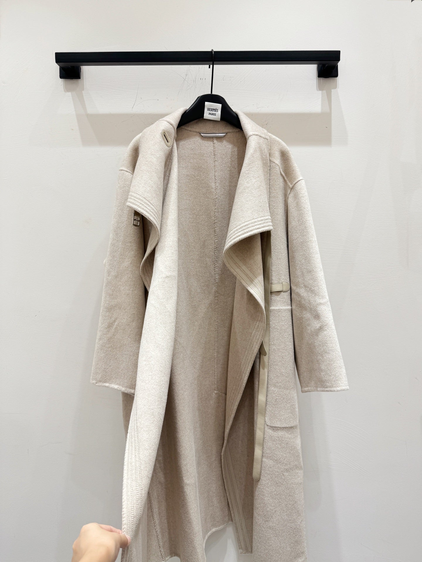 HERMES HERMES 25S LONG CASERE COAT 156