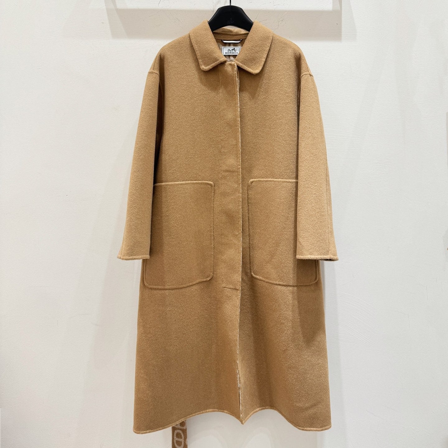 HERMES HERMES 25S LONG CASERE COAT 155