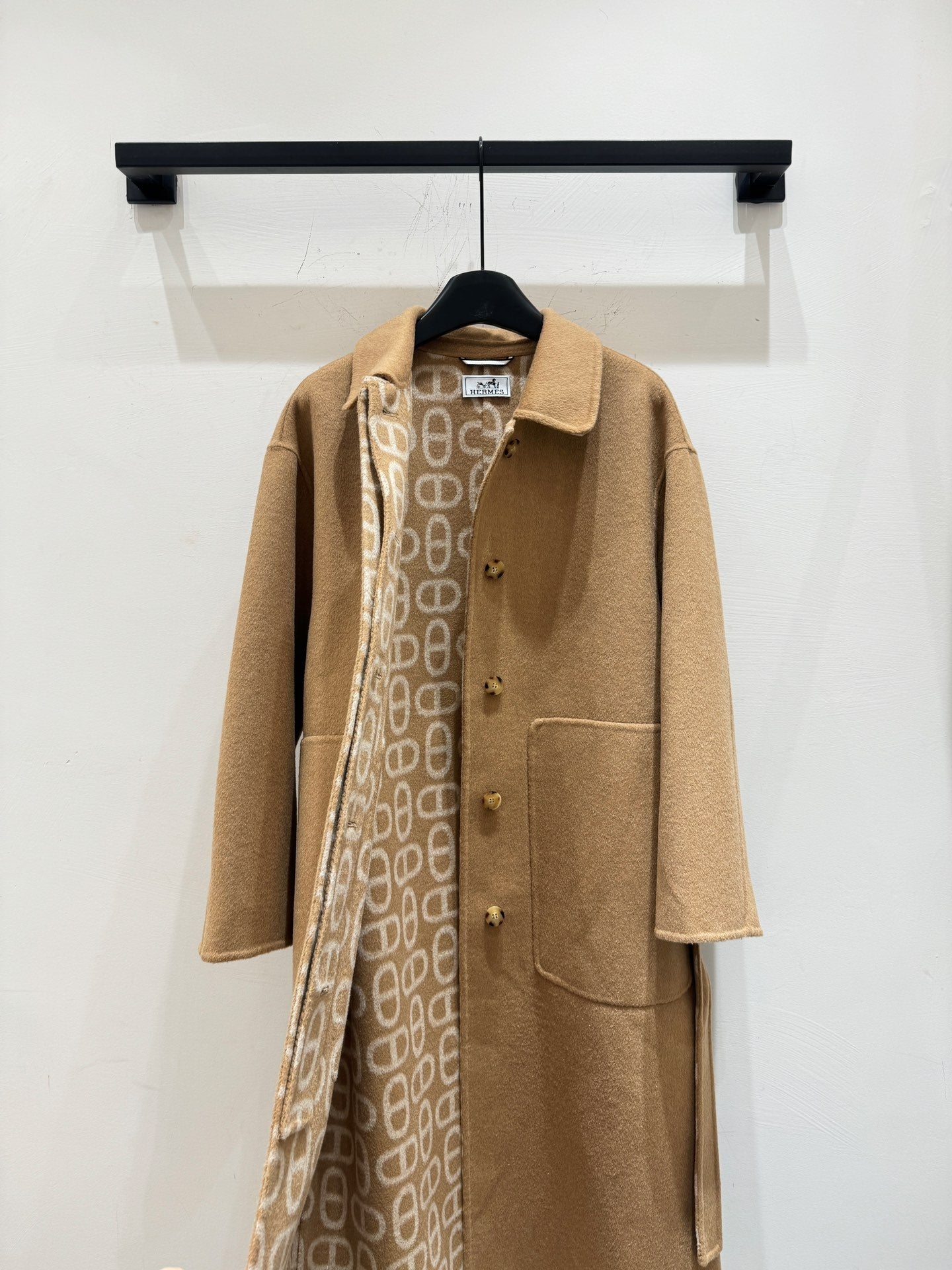 HERMES HERMES 25S LONG CASERE COAT 155