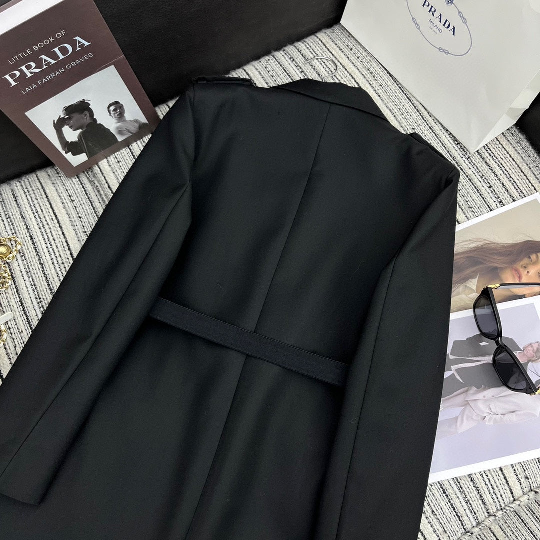 PRADA 25S LONGLINE BLAZER 348