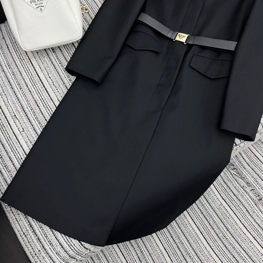 PRADA 25S LONGLINE BLAZER 348