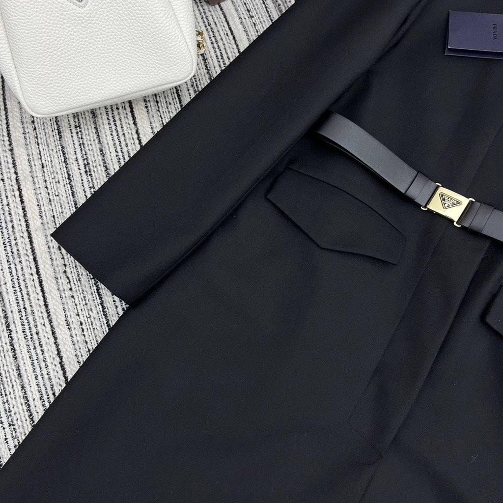 PRADA 25S LONGLINE BLAZER 348