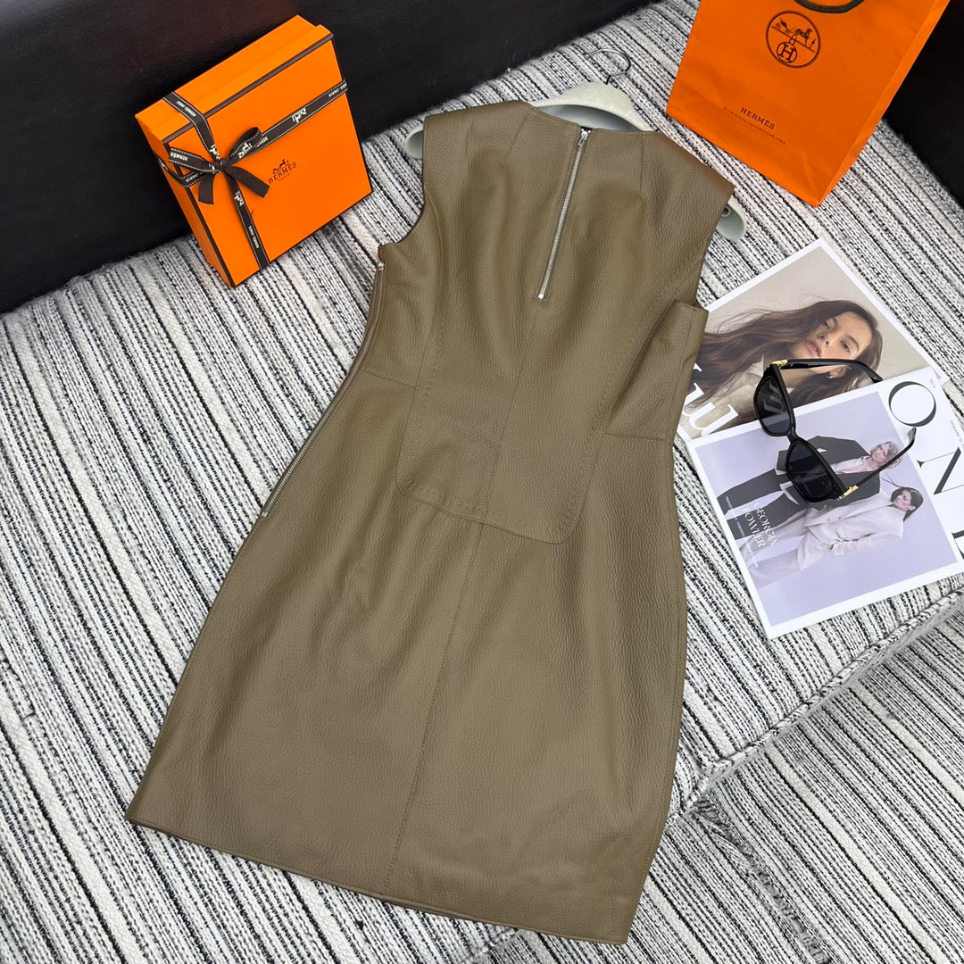 HERMES HERMES 25S ROUND-NECK VEST DRESS 255