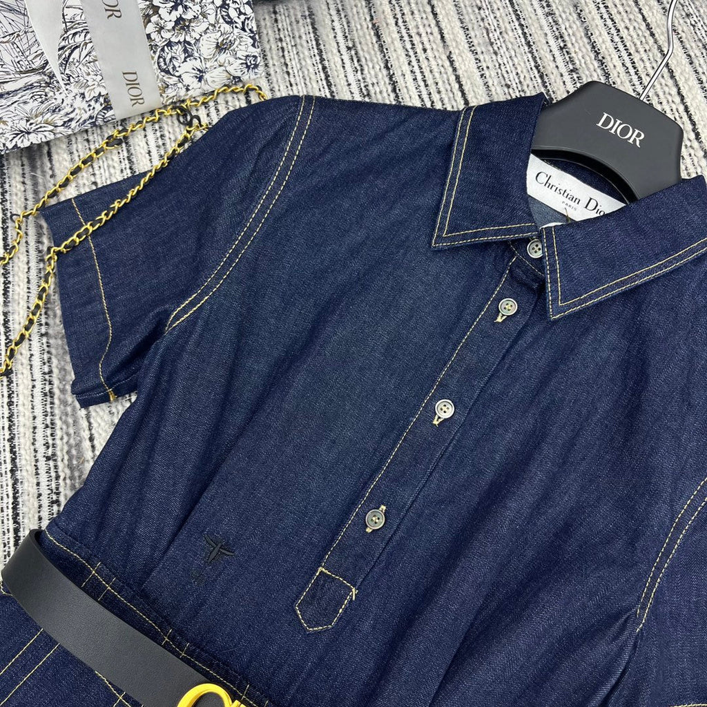 DIOR 25S DENIM SHIRT DRESS 798